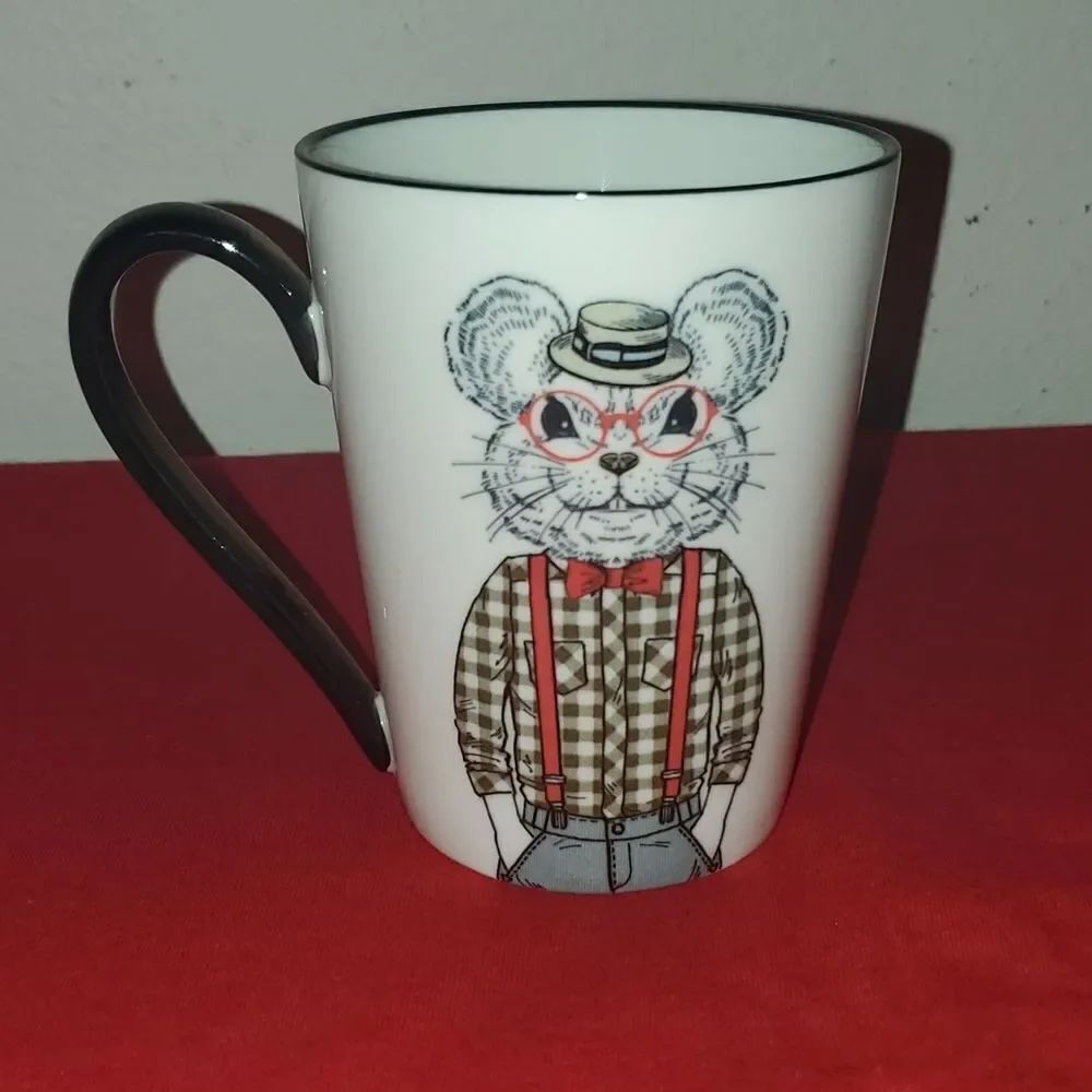 Signature Housewares MOUSE Hipster Animal Cup Mug 16 oz.